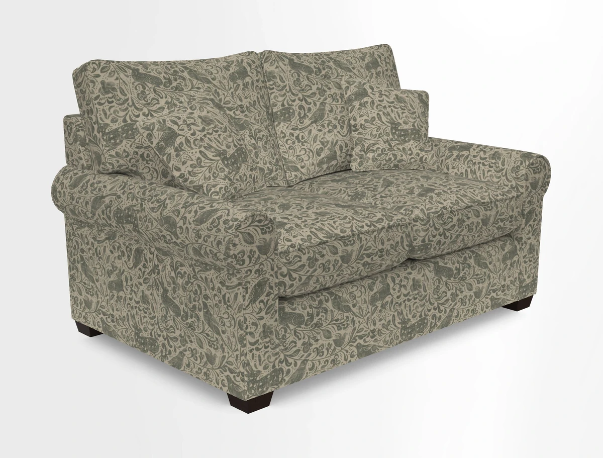 Bignor 3 Seater Sofa in V&A Drawn From Nature Oak Tree Gold. Loose cover option available