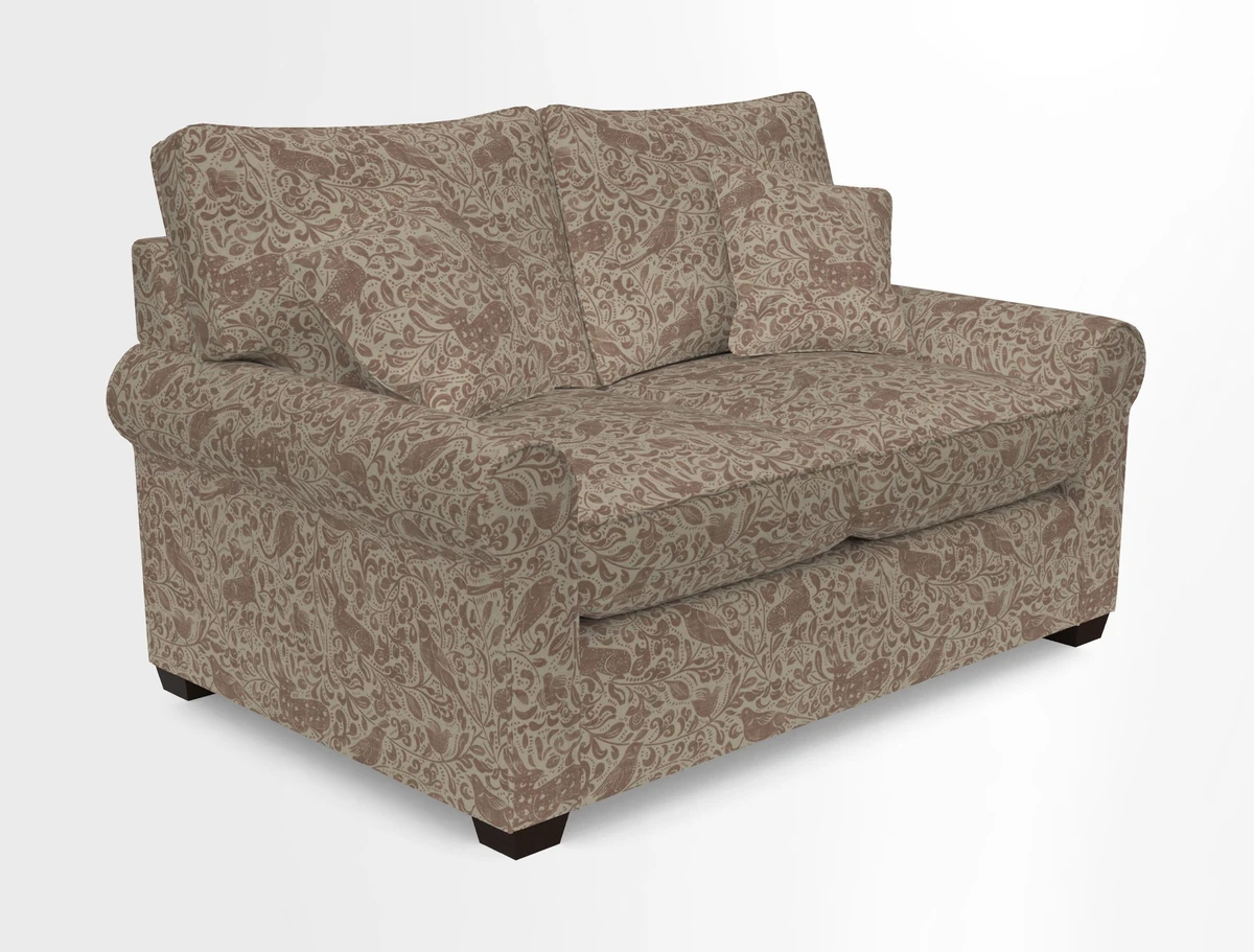 Bignor 3 Seater Sofa in V&A Drawn From Nature Oak Tree Gold. Loose cover option available