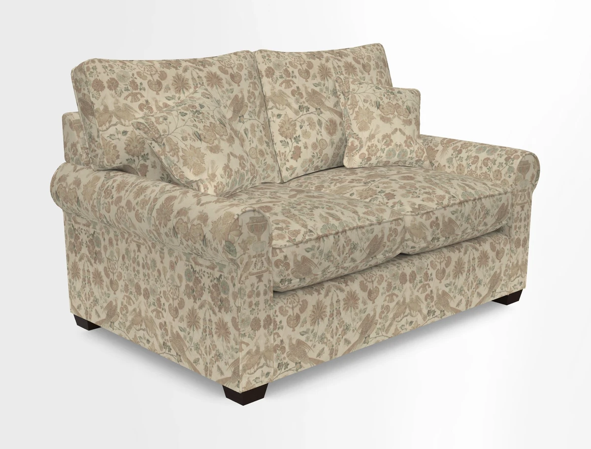 Bignor 3 Seater Sofa in V&A Drawn From Nature Oak Tree Gold. Loose cover option available