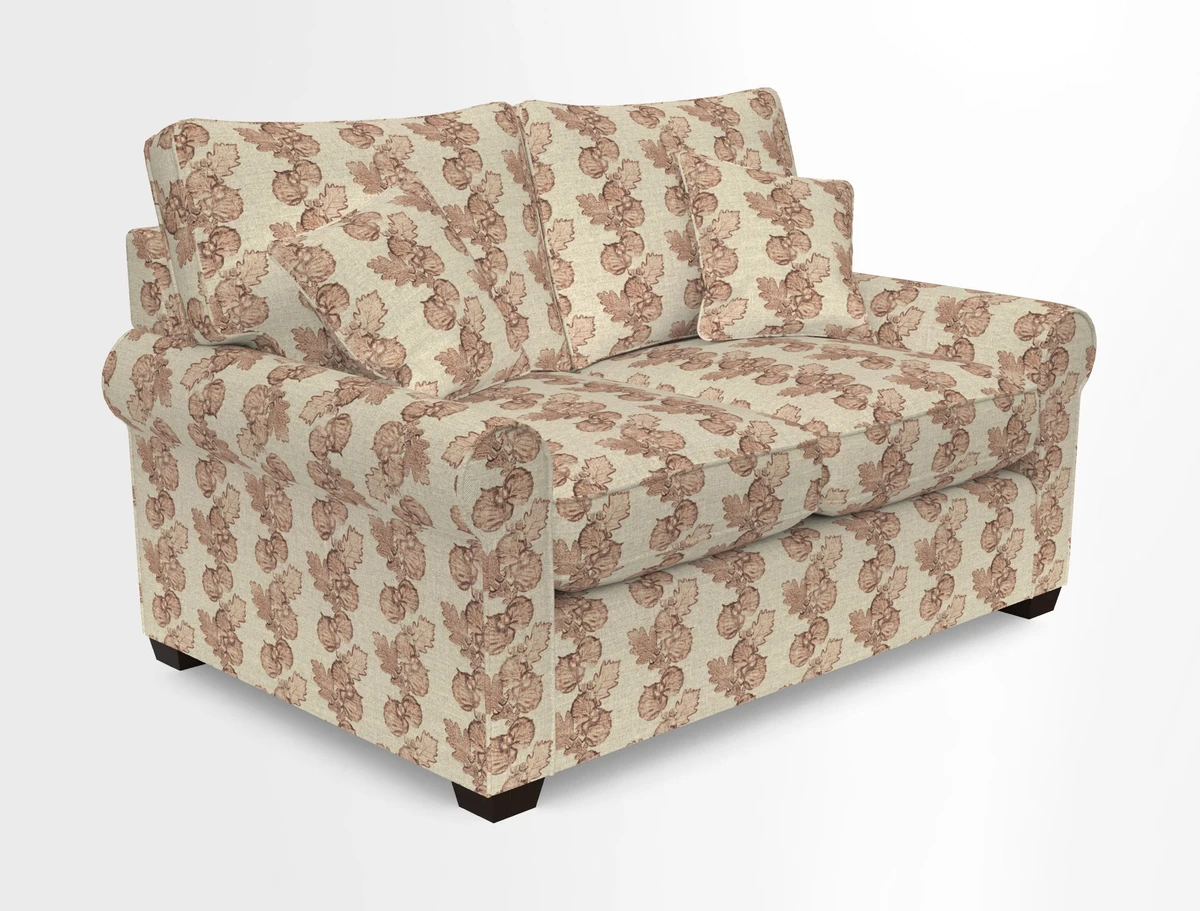 Bignor 3 Seater Sofa in V&A Drawn From Nature Oak Tree Gold. Loose cover option available