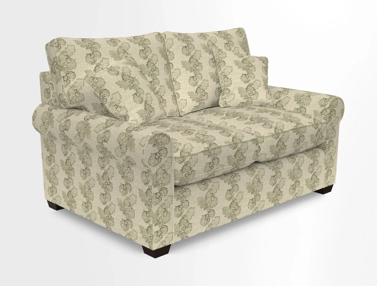Bignor 3 Seater Sofa in V&A Drawn From Nature Oak Tree Gold. Loose cover option available