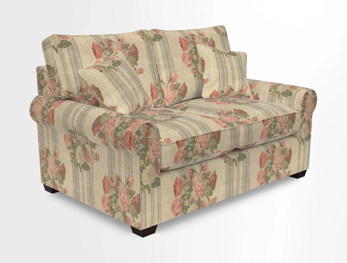 Bignor 3 Seater Sofa in V&A Drawn From Nature Oak Tree Gold. Loose cover option available
