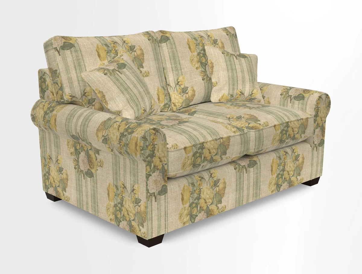 Bignor 3 Seater Sofa in V&A Drawn From Nature Oak Tree Gold. Loose cover option available