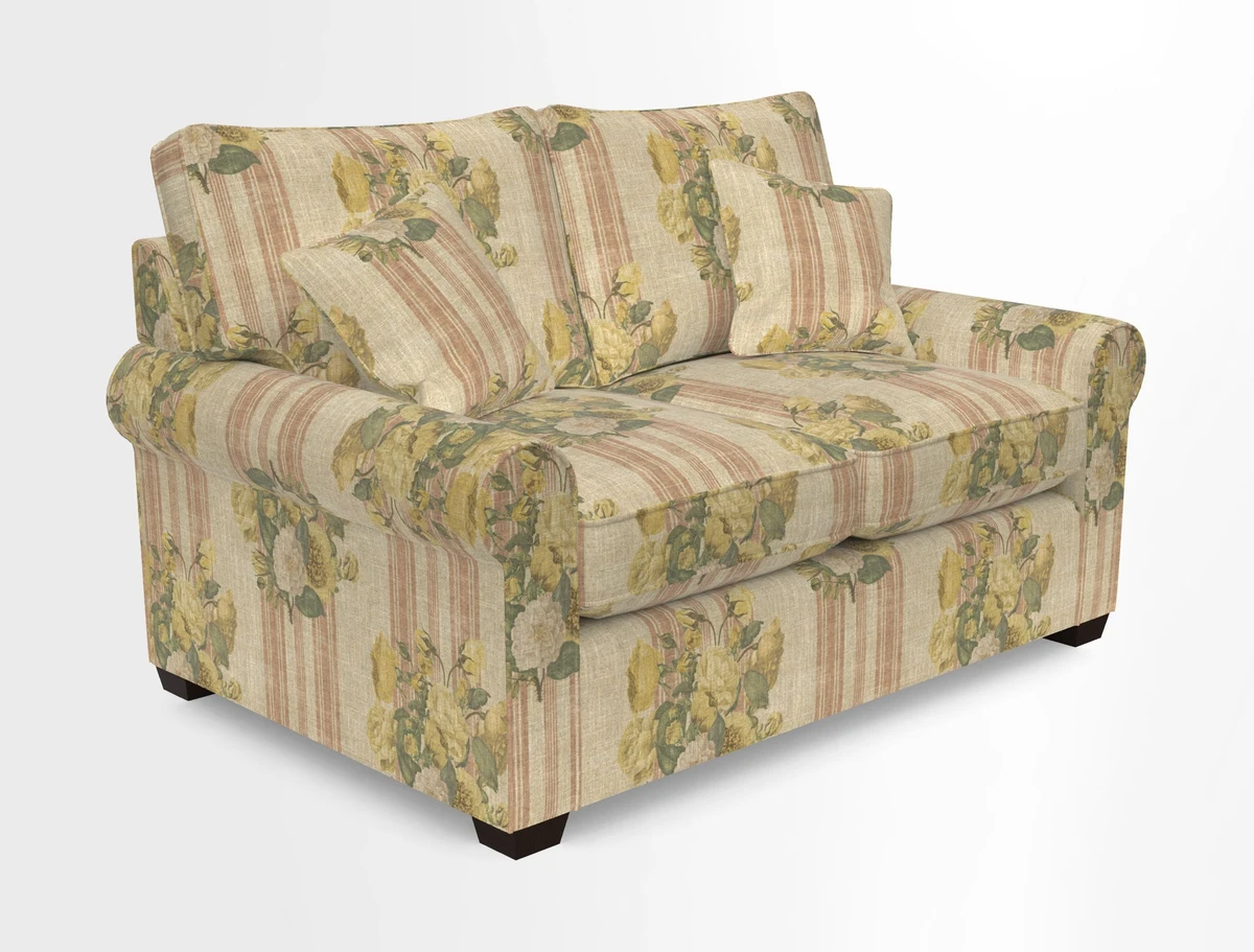 Bignor 3 Seater Sofa in V&A Drawn From Nature Oak Tree Gold. Loose cover option available