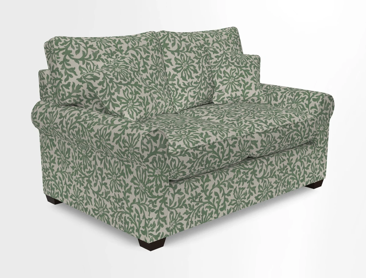 Bignor 3 Seater Sofa in V&A Drawn From Nature Oak Tree Gold. Loose cover option available