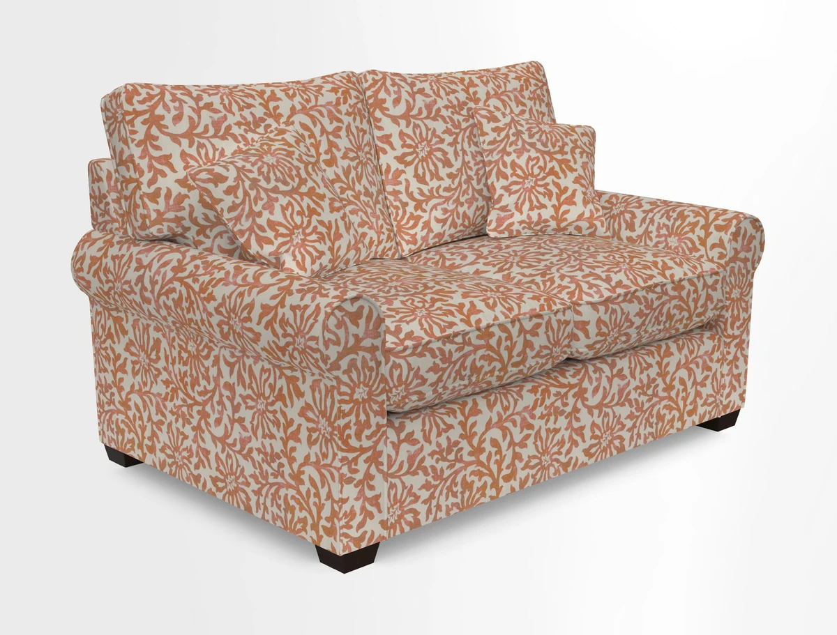 Bignor 3 Seater Sofa in V&A Drawn From Nature Oak Tree Gold. Loose cover option available