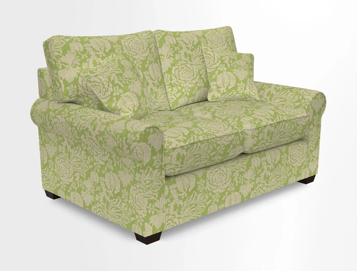 Bignor 3 Seater Sofa in V&A Drawn From Nature Oak Tree Gold. Loose cover option available