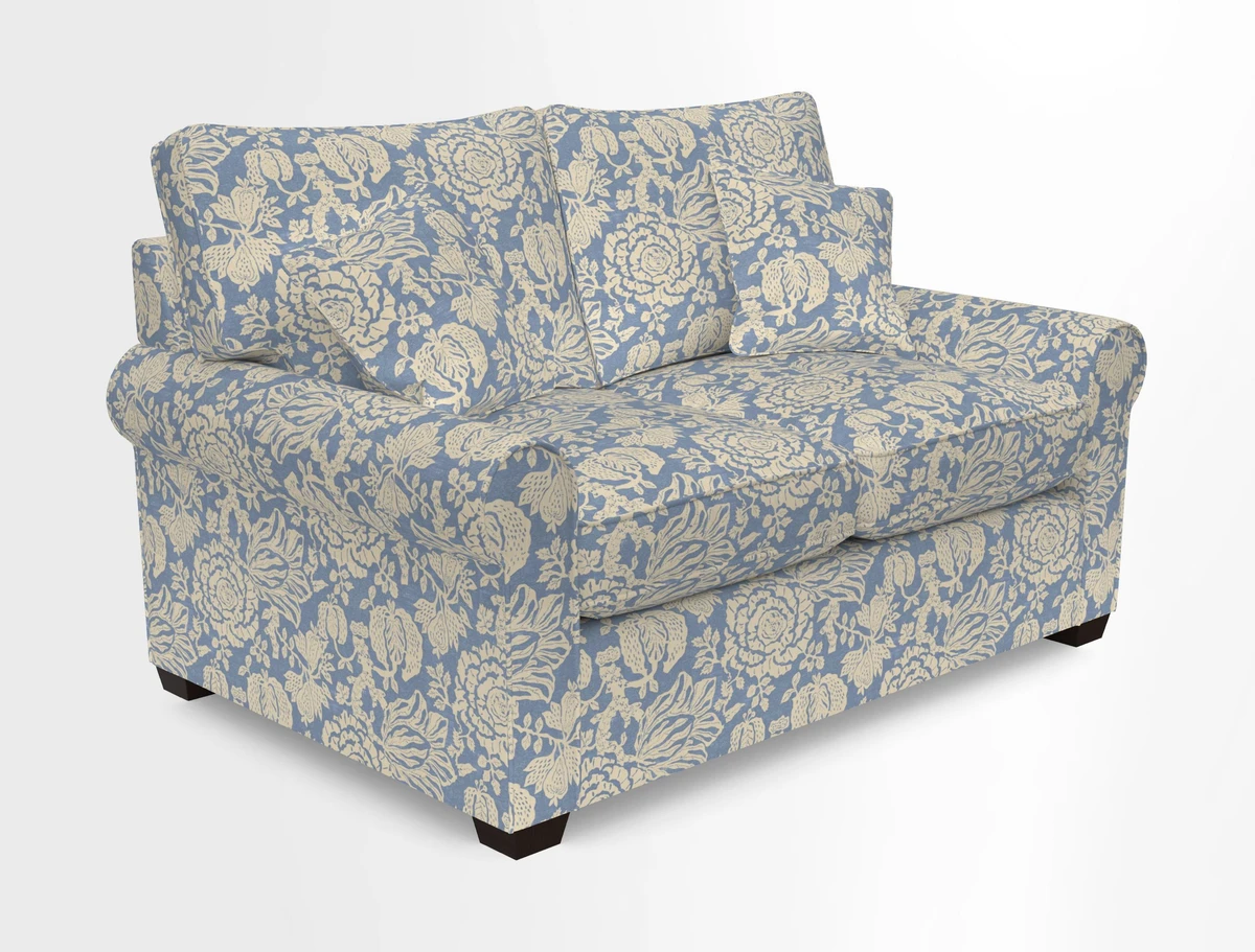 Bignor 3 Seater Sofa in V&A Drawn From Nature Oak Tree Gold. Loose cover option available