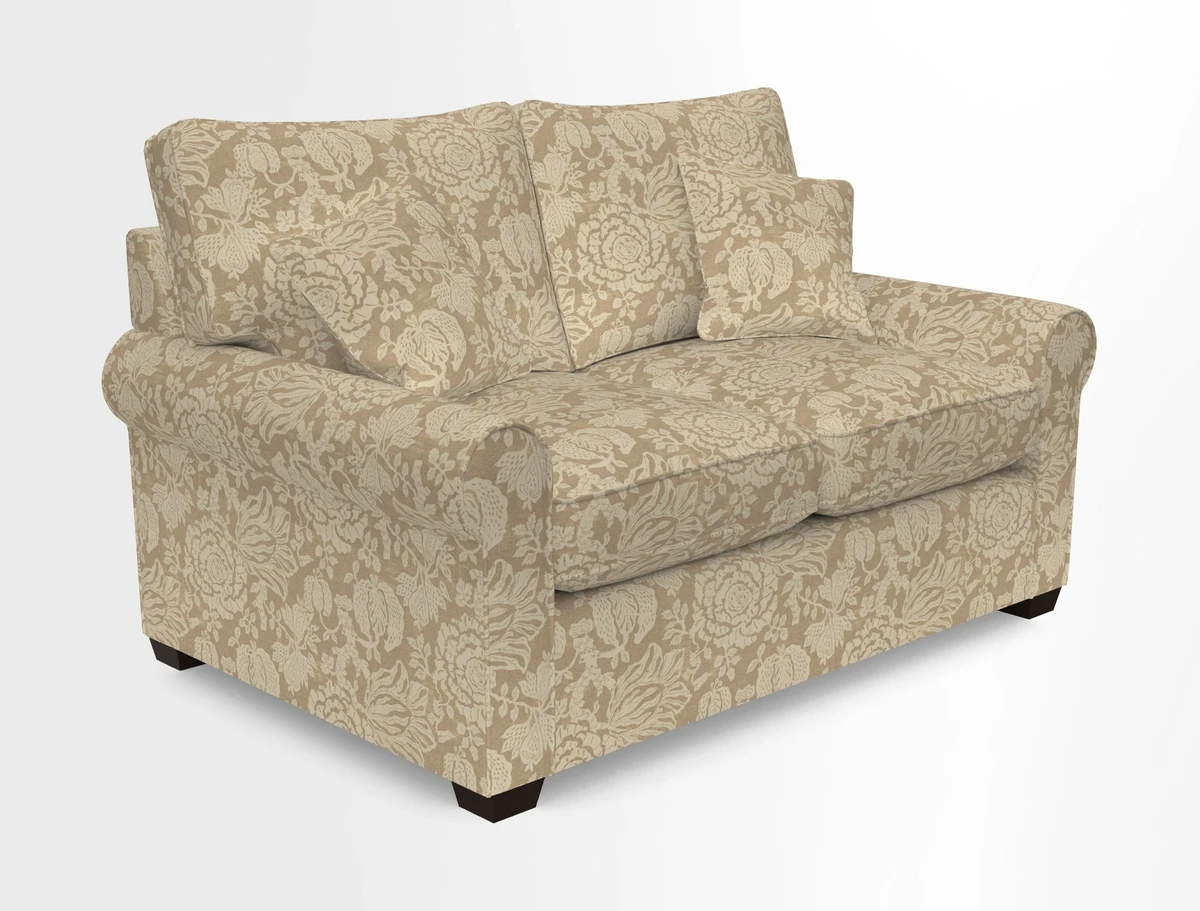 Bignor 3 Seater Sofa in V&A Drawn From Nature Oak Tree Gold. Loose cover option available