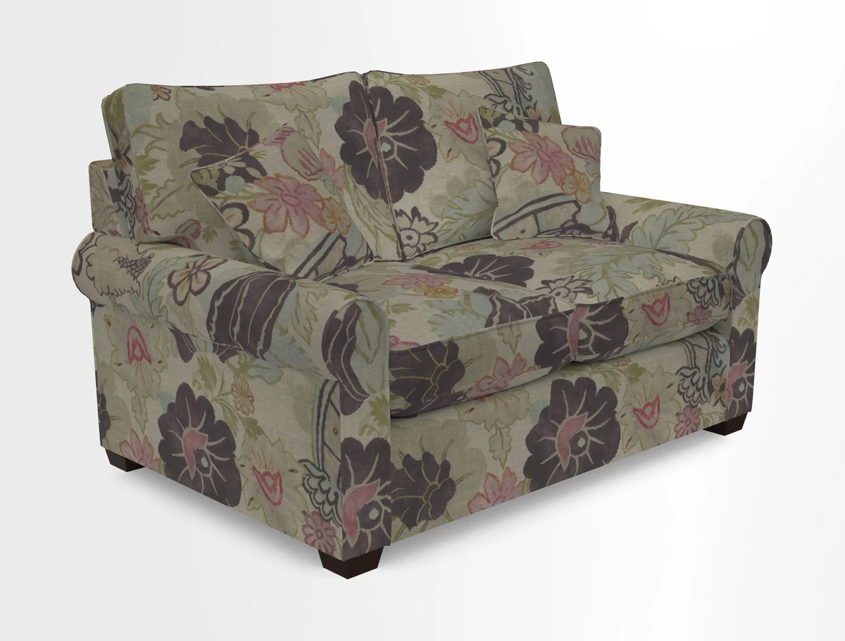 Bignor 3 Seater Sofa in V&A Drawn From Nature Oak Tree Gold. Loose cover option available