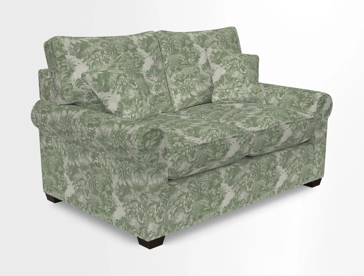 Bignor 3 Seater Sofa in V&A Drawn From Nature Oak Tree Gold. Loose cover option available