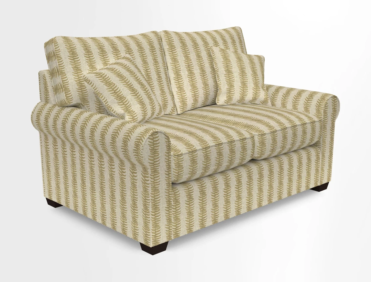 Bignor 3 Seater Sofa in V&A Drawn From Nature Oak Tree Gold. Loose cover option available