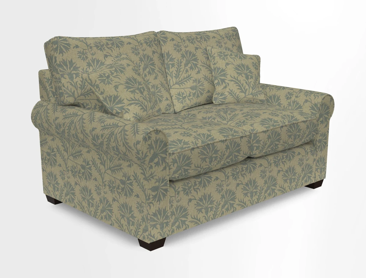 Bignor 3 Seater Sofa in V&A Drawn From Nature Oak Tree Gold. Loose cover option available