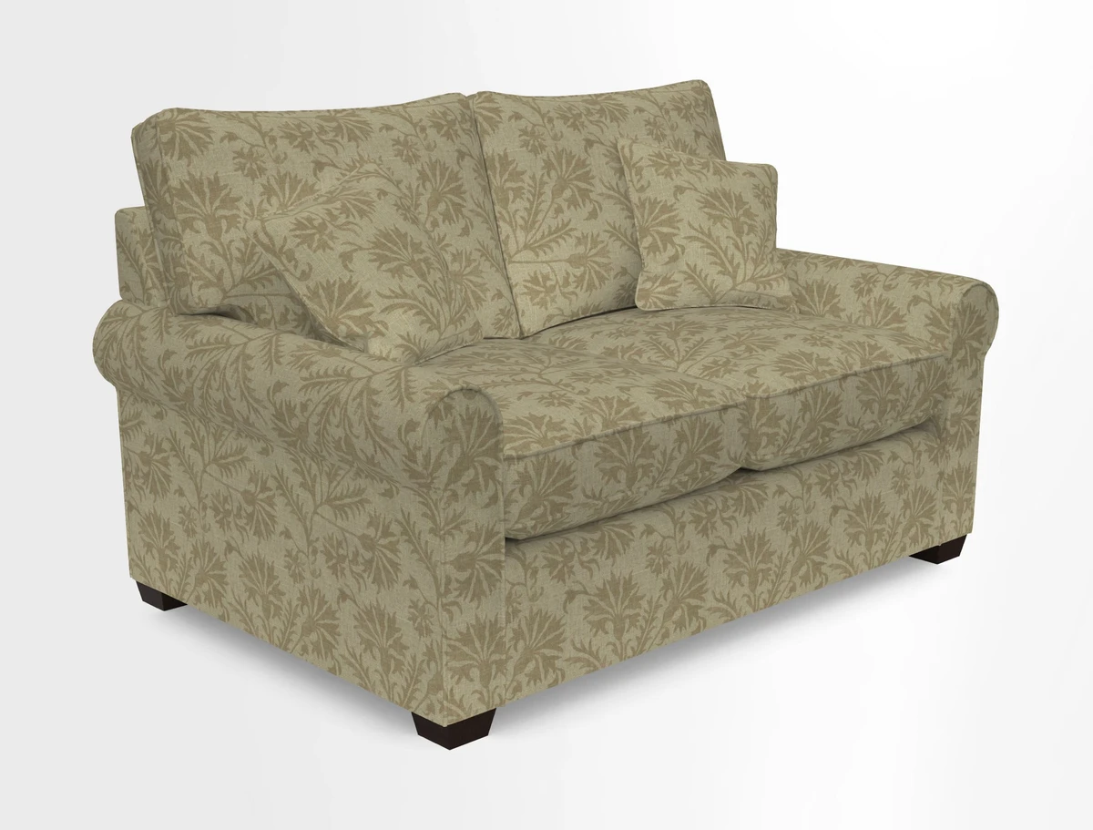 Bignor 3 Seater Sofa in V&A Drawn From Nature Oak Tree Gold. Loose cover option available