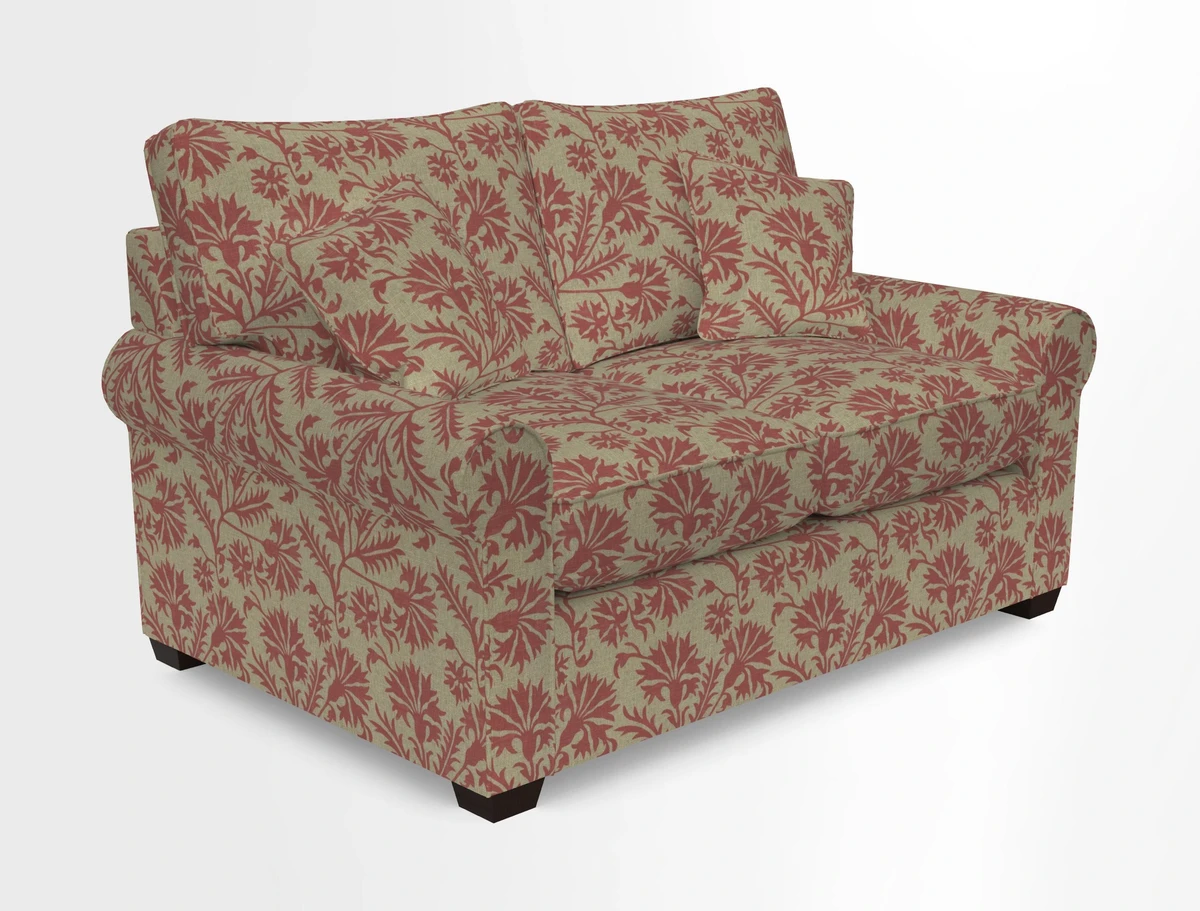 Bignor 3 Seater Sofa in V&A Drawn From Nature Oak Tree Gold. Loose cover option available