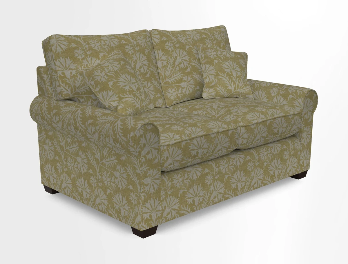 Bignor 3 Seater Sofa in V&A Drawn From Nature Oak Tree Gold. Loose cover option available