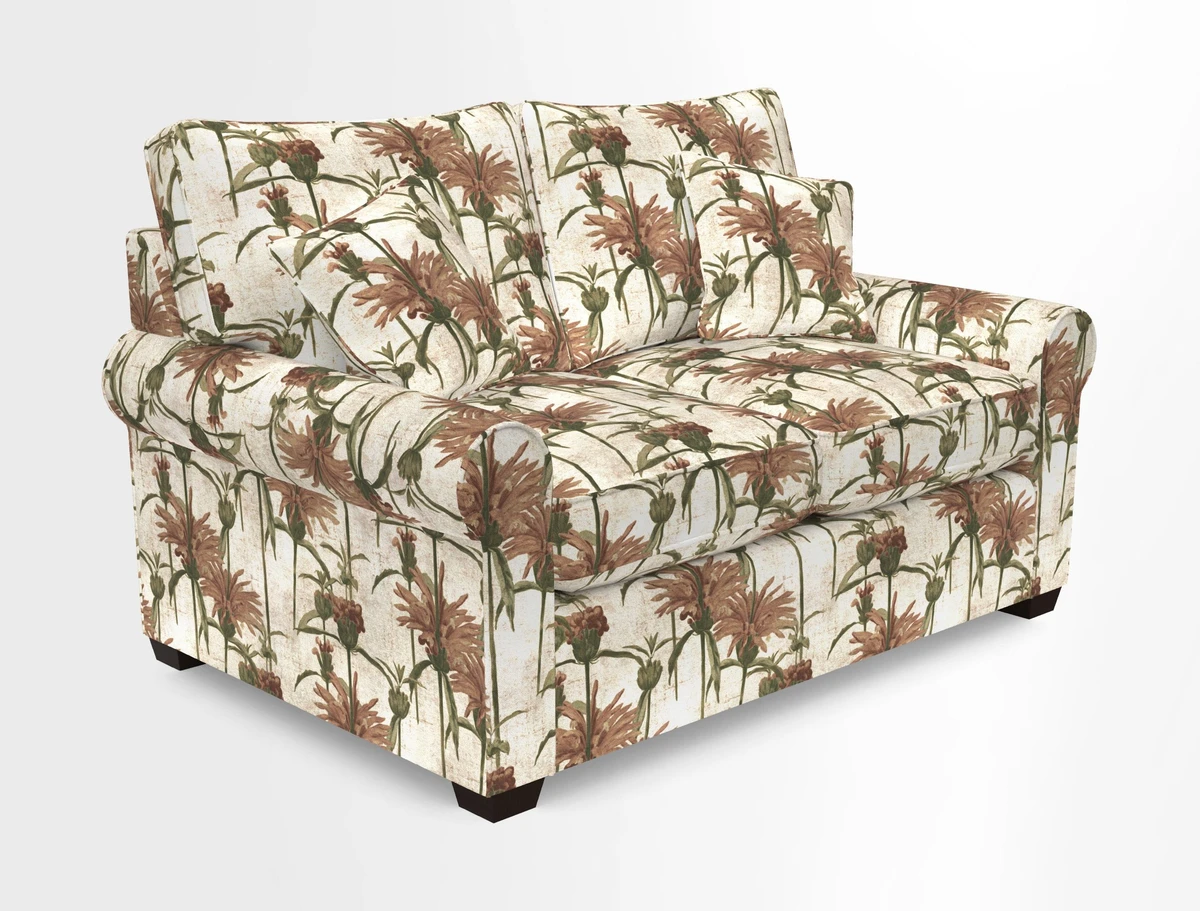 Bignor 3 Seater Sofa in V&A Drawn From Nature Oak Tree Gold. Loose cover option available
