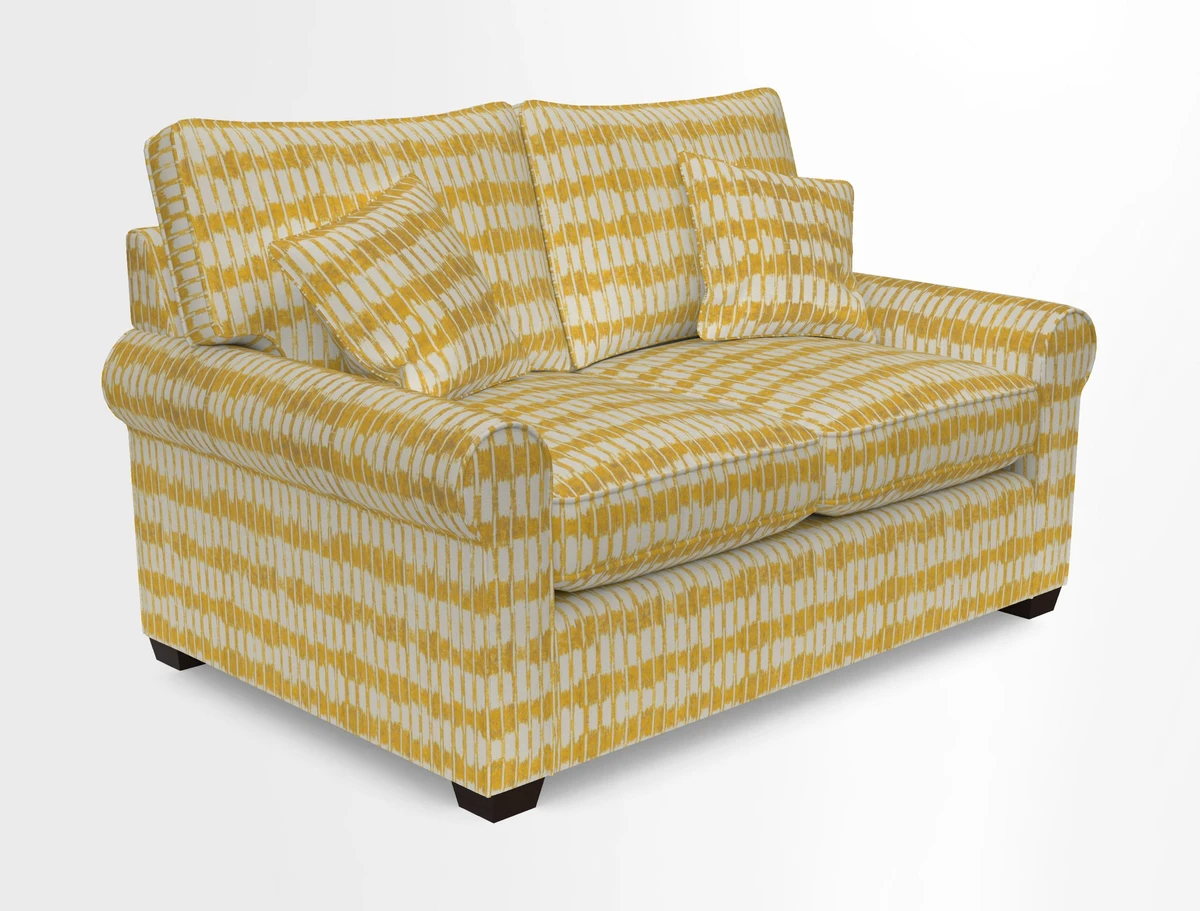 Bignor 3 Seater Sofa in V&A Drawn From Nature Oak Tree Gold. Loose cover option available