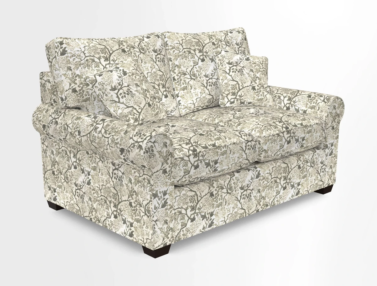 Bignor 3 Seater Sofa in V&A Drawn From Nature Oak Tree Gold. Loose cover option available