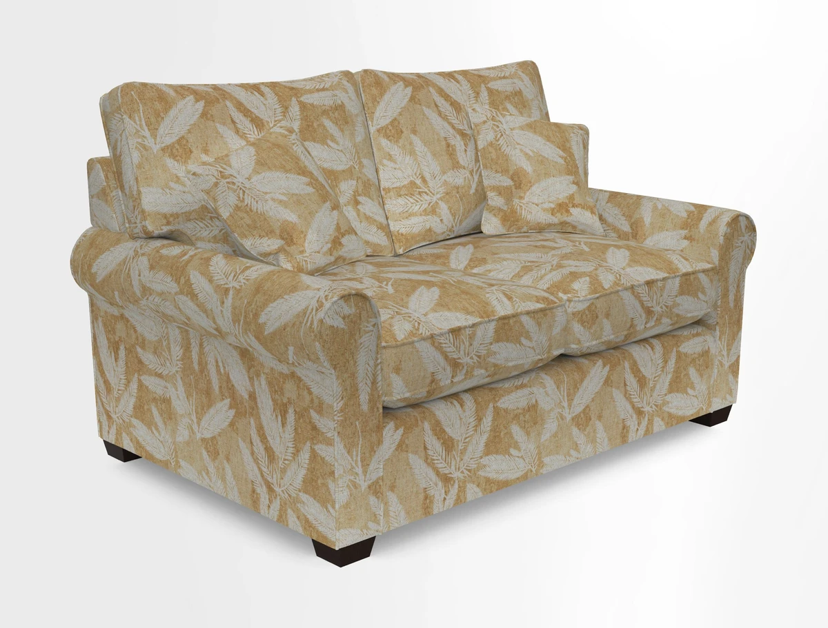 Bignor 3 Seater Sofa in V&A Drawn From Nature Oak Tree Gold. Loose cover option available