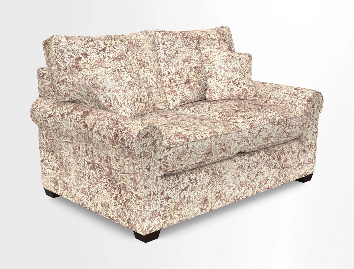 Bignor 3 Seater Sofa in V&A Drawn From Nature Oak Tree Gold. Loose cover option available