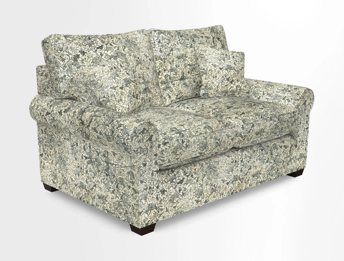 Bignor 3 Seater Sofa in V&A Drawn From Nature Oak Tree Gold. Loose cover option available