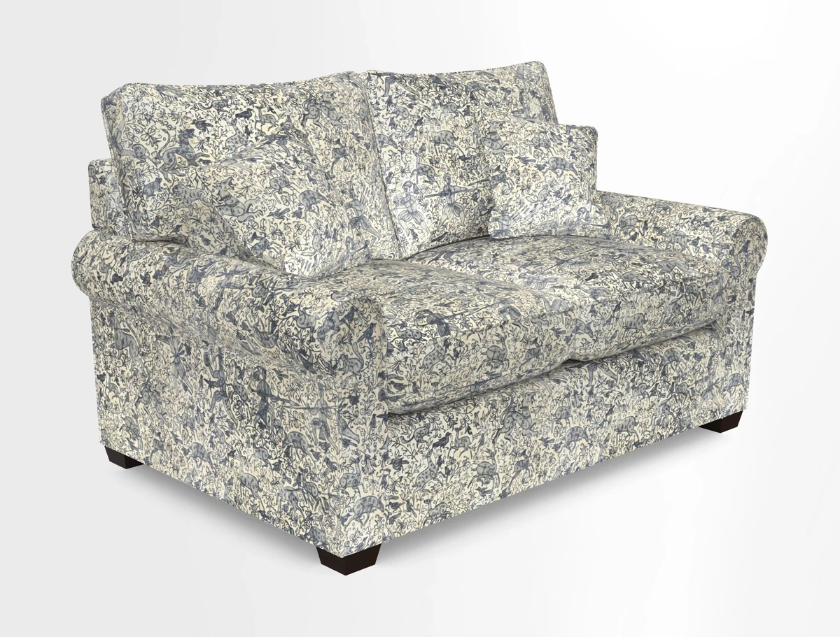 Bignor 3 Seater Sofa in V&A Drawn From Nature Oak Tree Gold. Loose cover option available