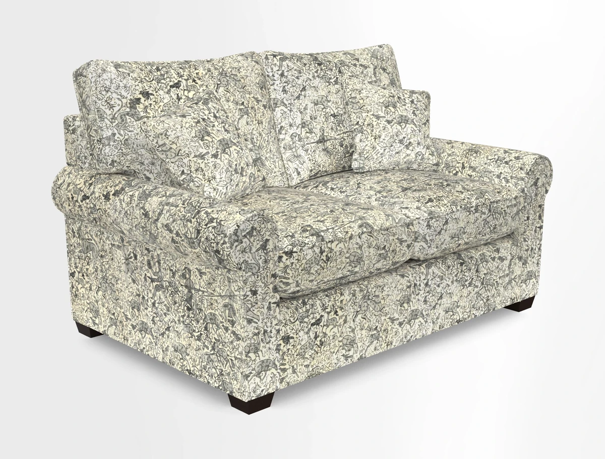 Bignor 3 Seater Sofa in V&A Drawn From Nature Oak Tree Gold. Loose cover option available
