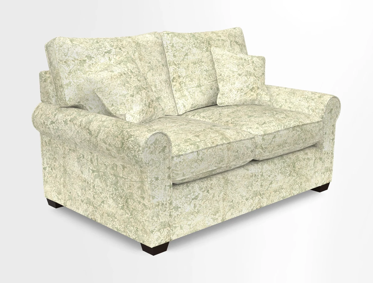 Bignor 3 Seater Sofa in V&A Drawn From Nature Oak Tree Gold. Loose cover option available
