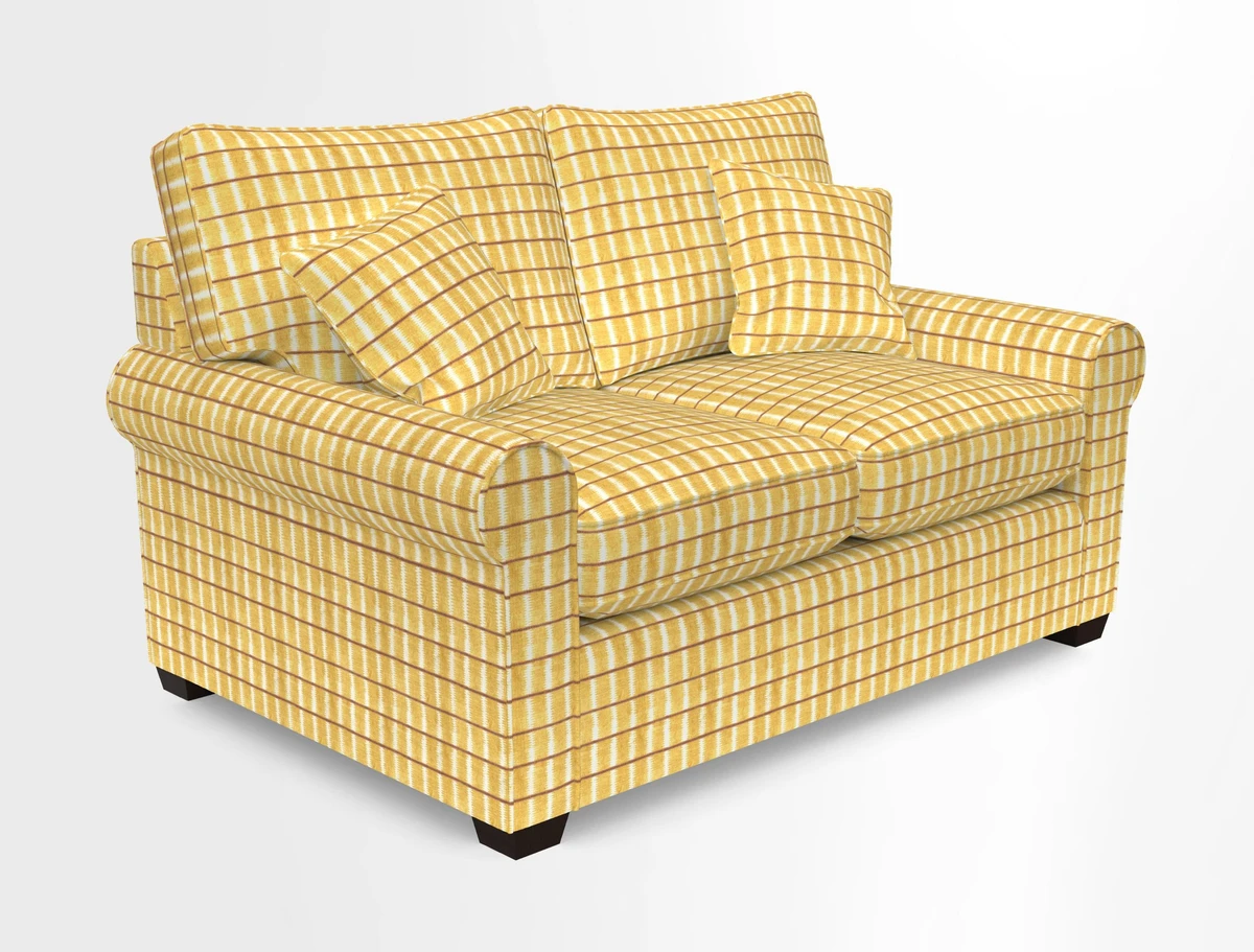 Bignor 3 Seater Sofa in V&A Drawn From Nature Oak Tree Gold. Loose cover option available