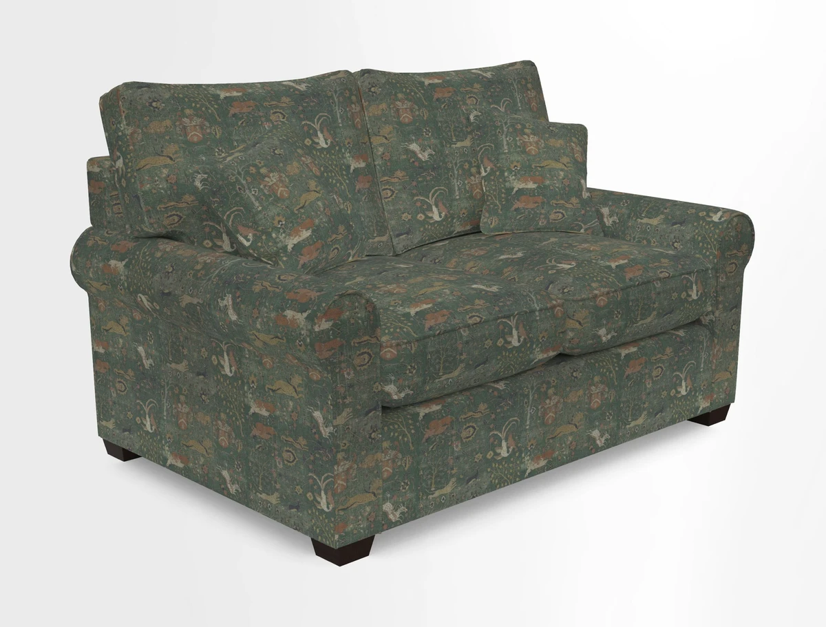 Bignor 3 Seater Sofa in V&A Drawn From Nature Oak Tree Gold. Loose cover option available