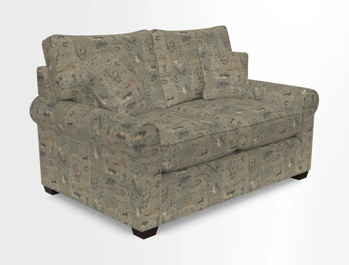 Bignor 3 Seater Sofa in V&A Drawn From Nature Oak Tree Gold. Loose cover option available