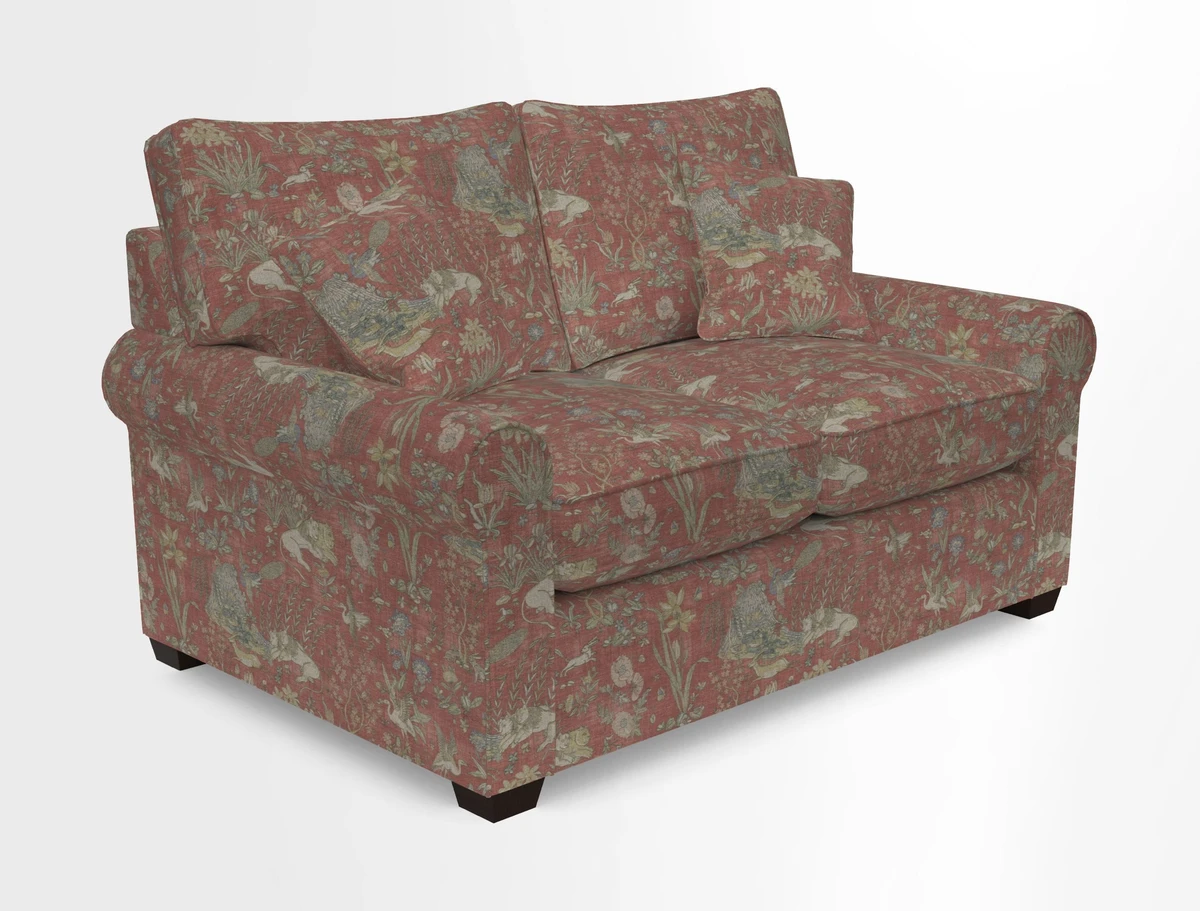 Bignor 3 Seater Sofa in V&A Drawn From Nature Oak Tree Gold. Loose cover option available