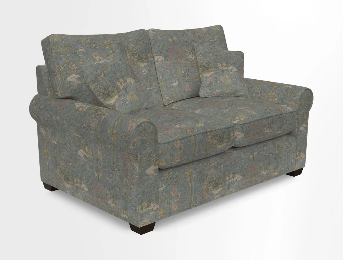 Bignor 3 Seater Sofa in V&A Drawn From Nature Oak Tree Gold. Loose cover option available