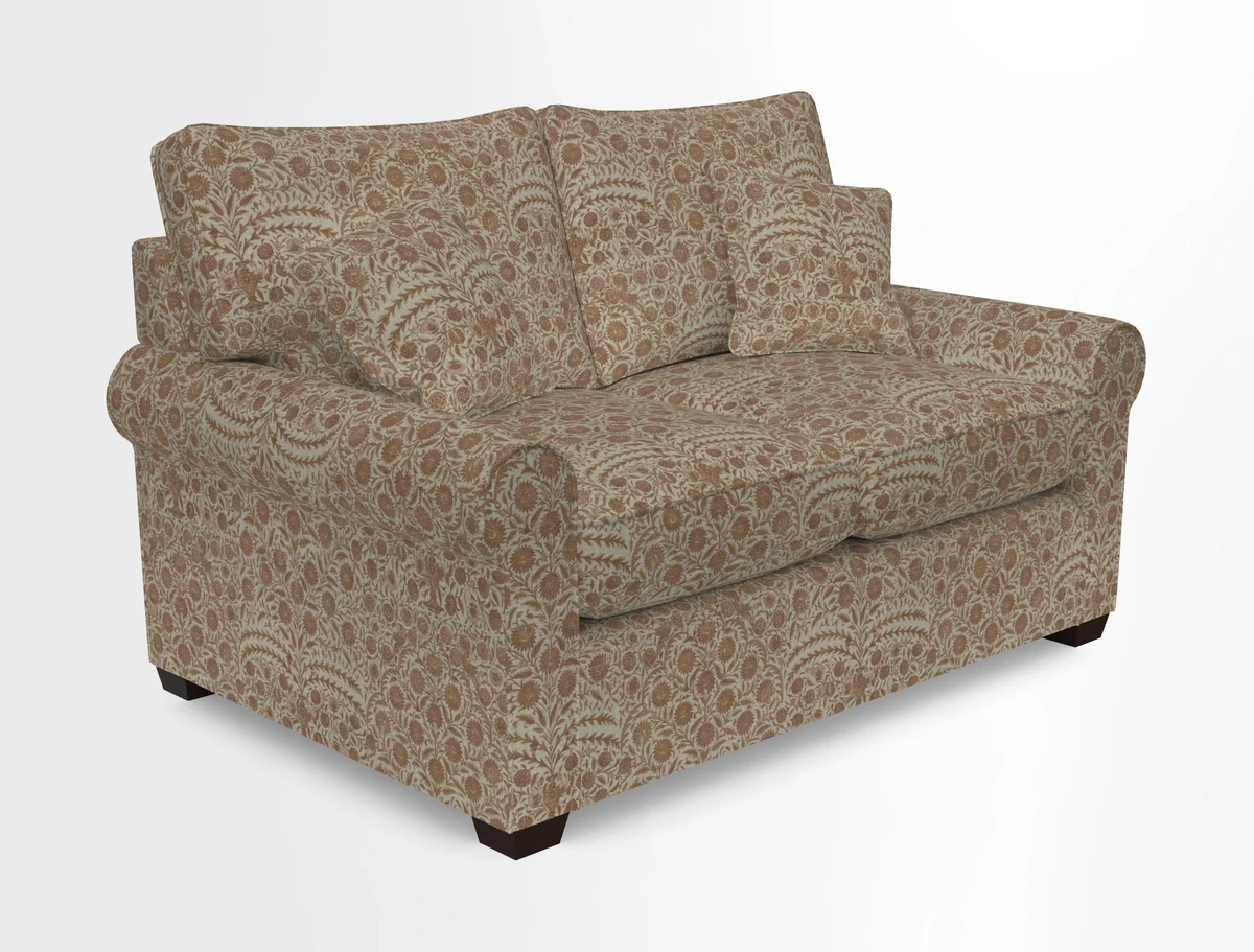 Bignor 3 Seater Sofa in V&A Drawn From Nature Oak Tree Gold. Loose cover option available