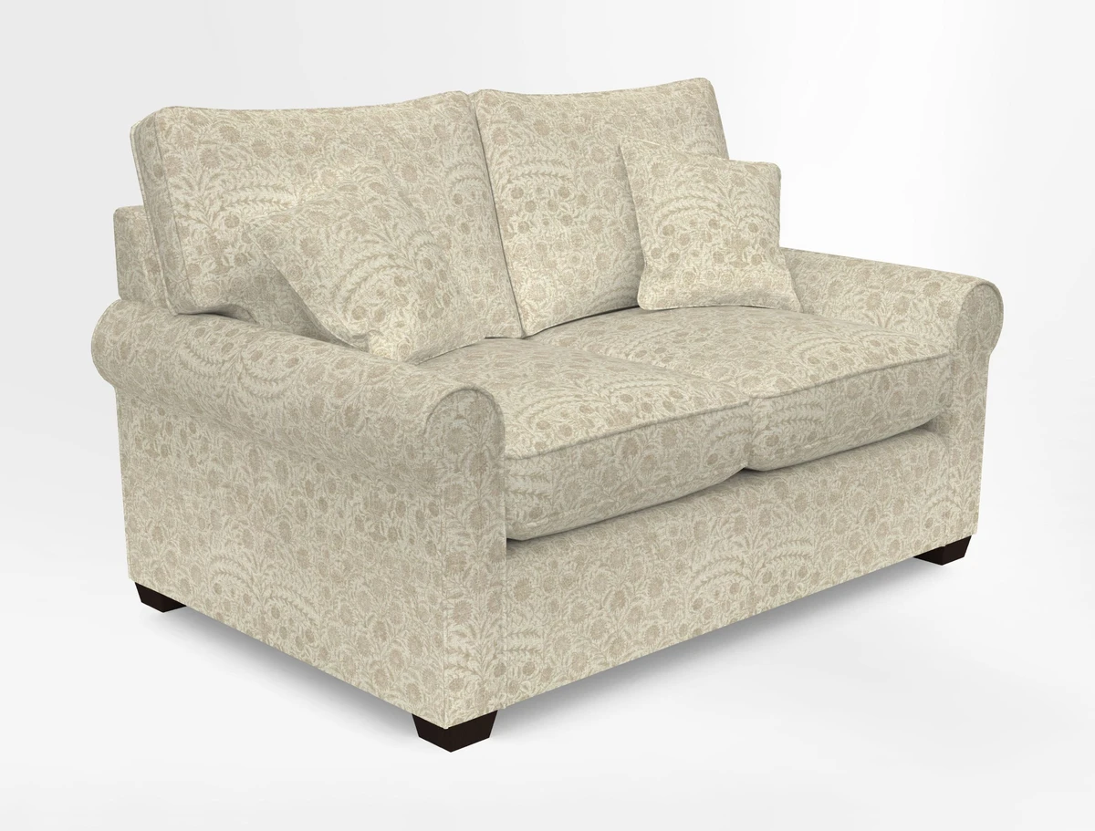 Bignor 3 Seater Sofa in V&A Drawn From Nature Oak Tree Gold. Loose cover option available