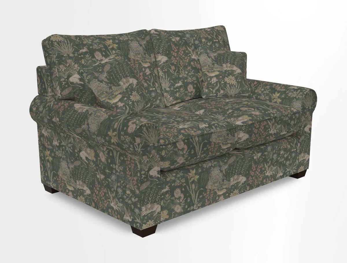Bignor 3 Seater Sofa in V&A Drawn From Nature Oak Tree Gold. Loose cover option available