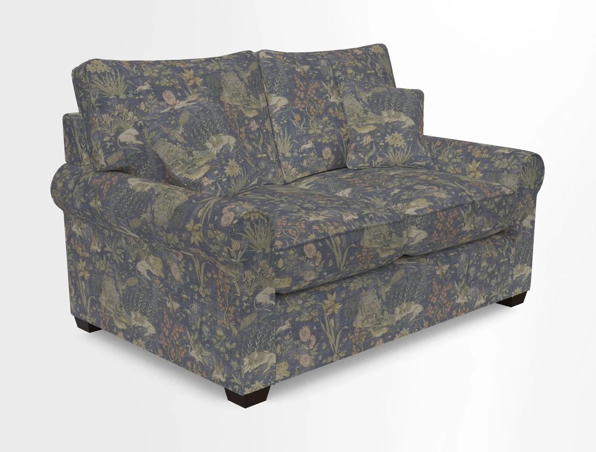 Bignor 3 Seater Sofa in V&A Drawn From Nature Oak Tree Gold. Loose cover option available