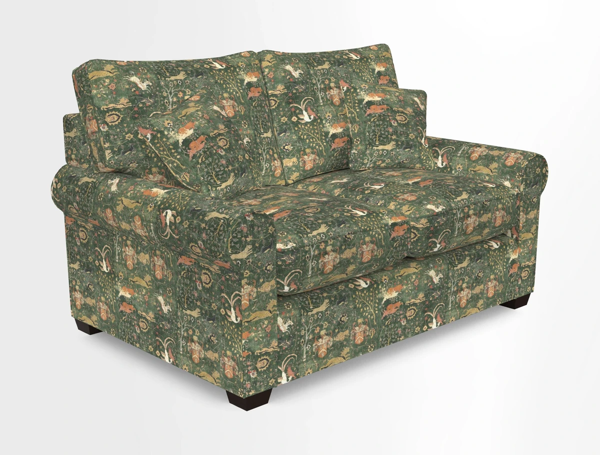 Bignor 3 Seater Sofa in V&A Drawn From Nature Oak Tree Gold. Loose cover option available