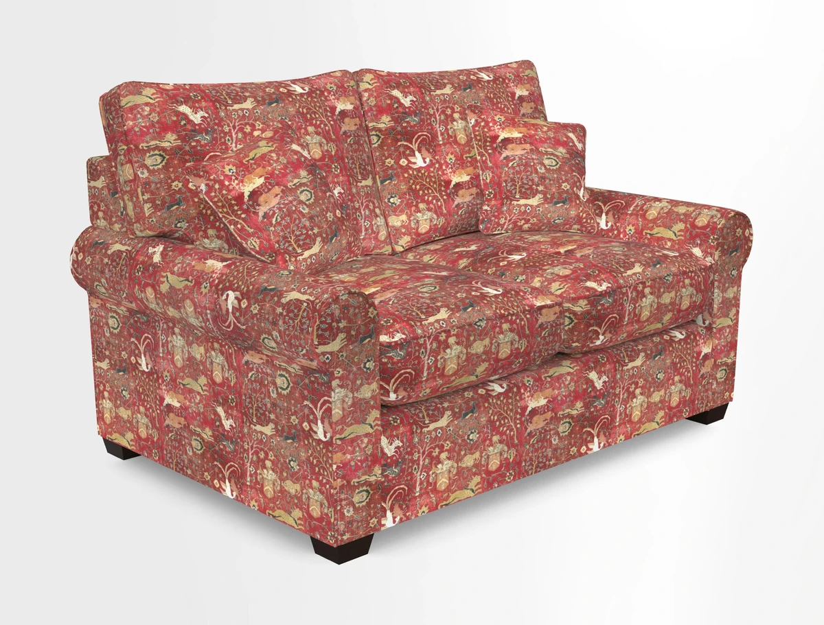 Bignor 3 Seater Sofa in V&A Drawn From Nature Oak Tree Gold. Loose cover option available