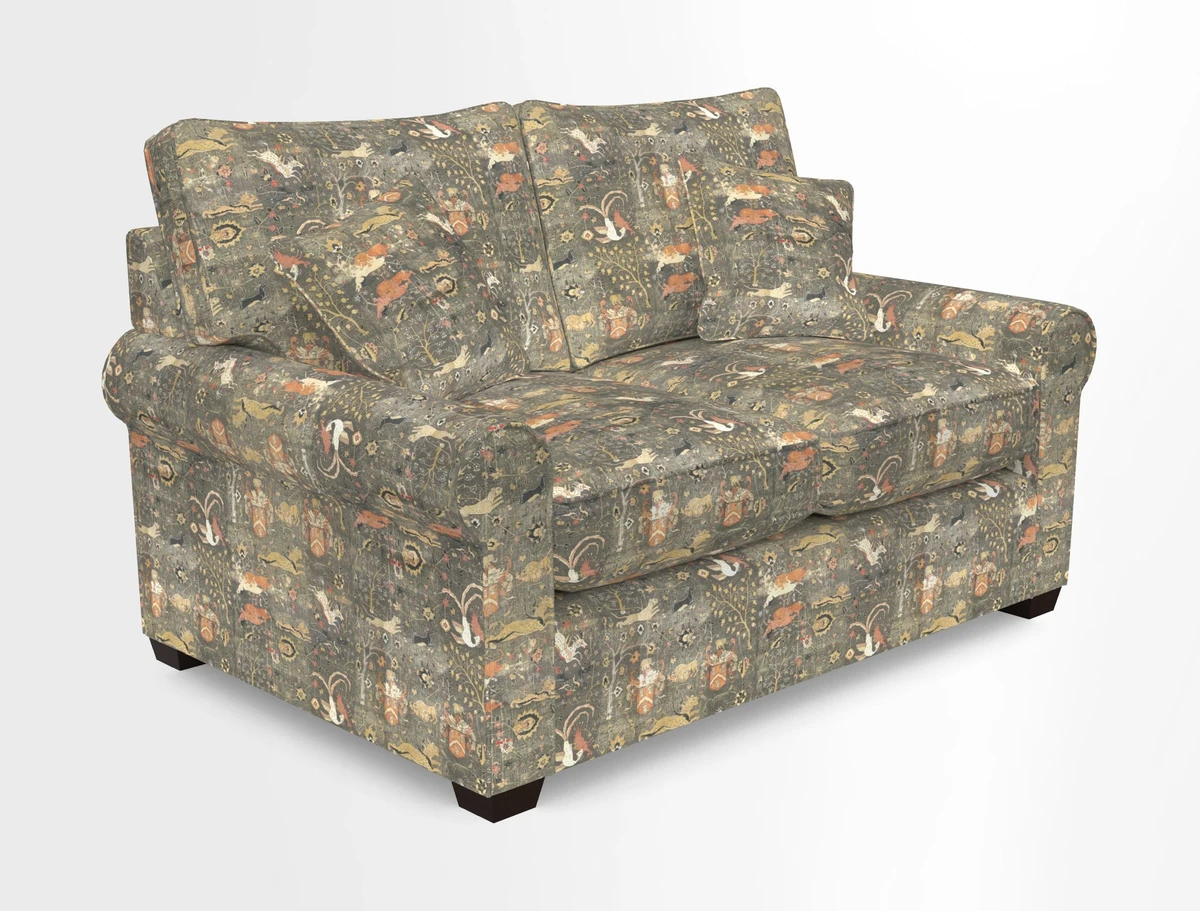 Bignor 3 Seater Sofa in V&A Drawn From Nature Oak Tree Gold. Loose cover option available