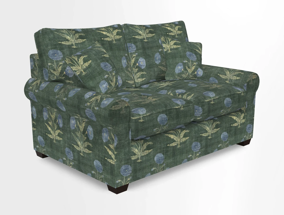 Bignor 3 Seater Sofa in V&A Drawn From Nature Oak Tree Gold. Loose cover option available