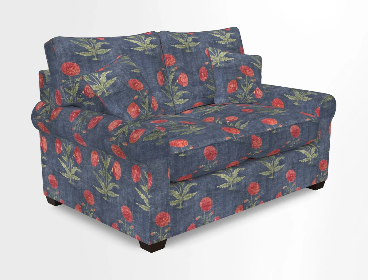 Bignor 3 Seater Sofa in V&A Drawn From Nature Oak Tree Gold. Loose cover option available