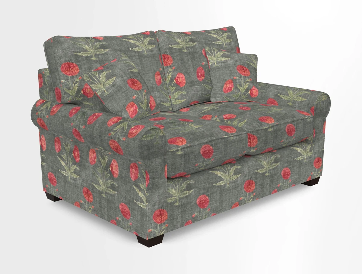 Bignor 3 Seater Sofa in V&A Drawn From Nature Oak Tree Gold. Loose cover option available