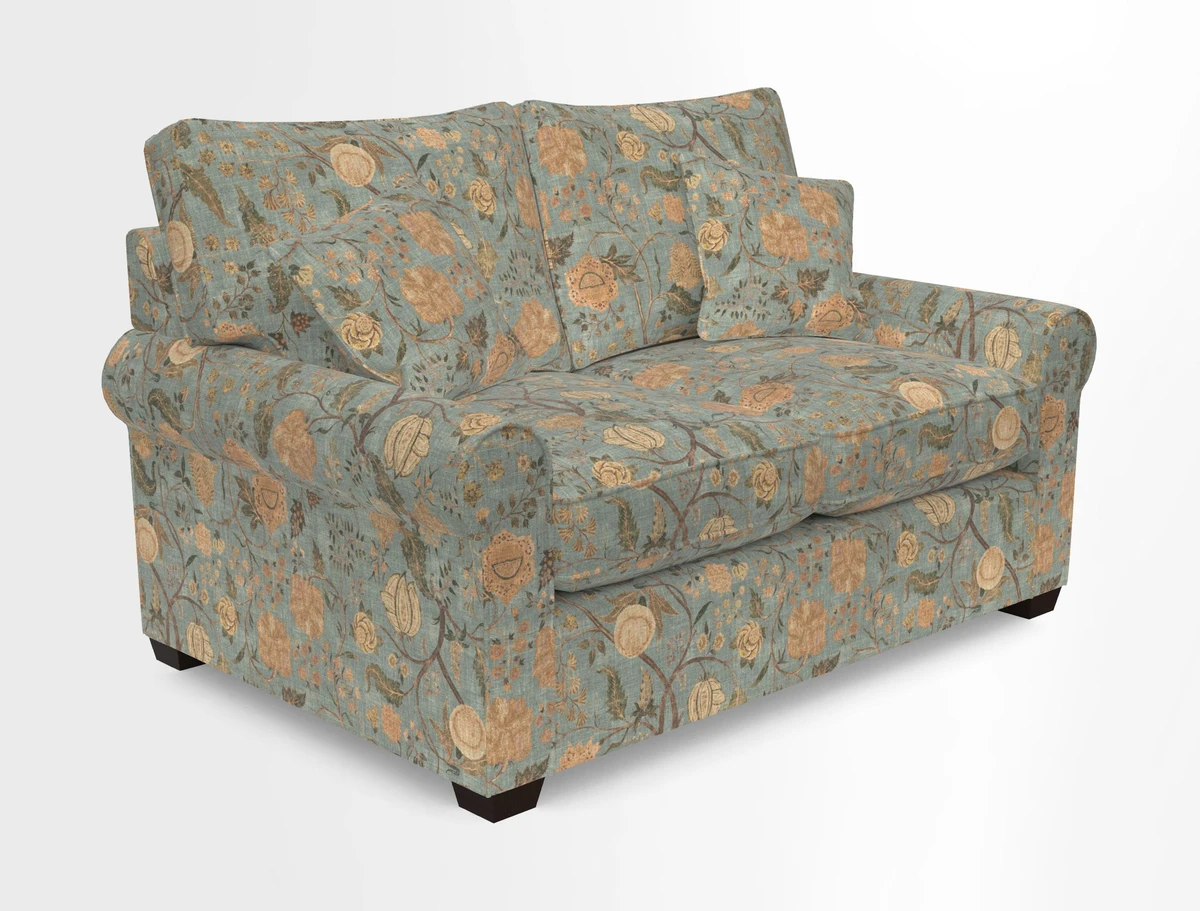 Bignor 3 Seater Sofa in V&A Drawn From Nature Oak Tree Gold. Loose cover option available