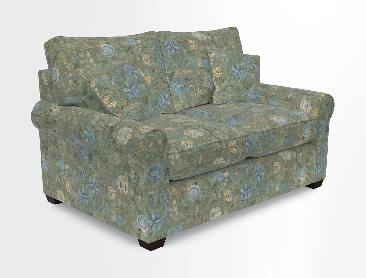 Bignor 3 Seater Sofa in V&A Drawn From Nature Oak Tree Gold. Loose cover option available