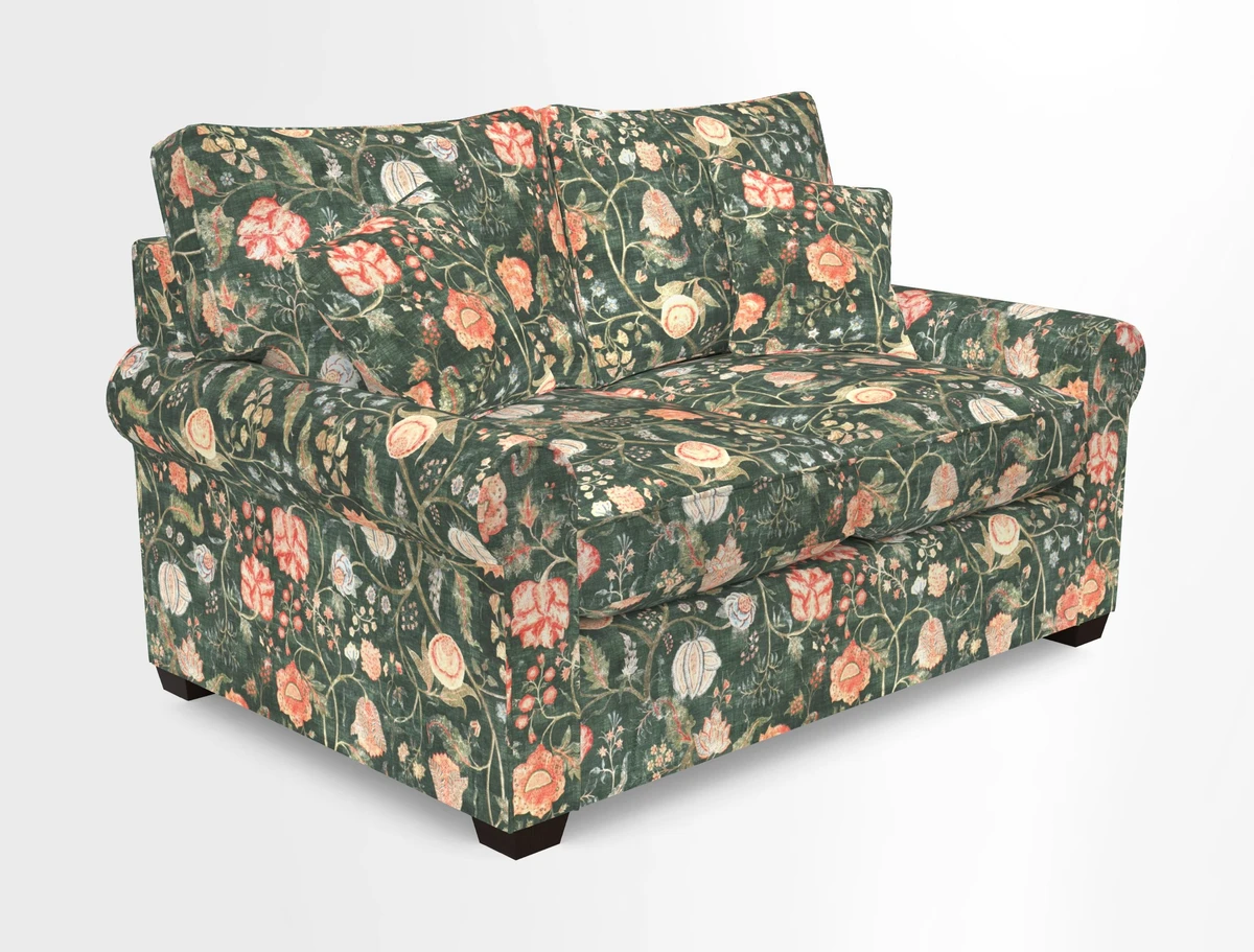 Bignor 3 Seater Sofa in V&A Drawn From Nature Oak Tree Gold. Loose cover option available