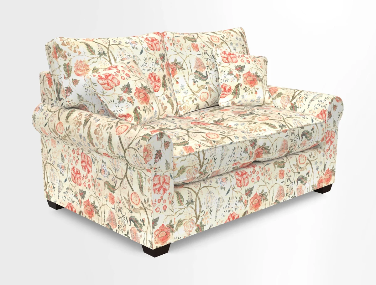 Bignor 3 Seater Sofa in V&A Drawn From Nature Oak Tree Gold. Loose cover option available