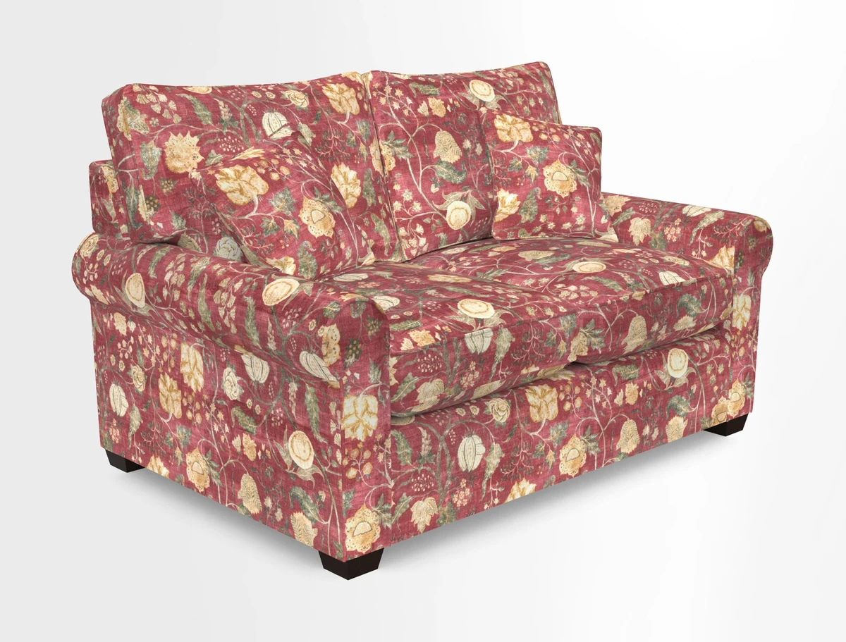Bignor 3 Seater Sofa in V&A Drawn From Nature Oak Tree Gold. Loose cover option available