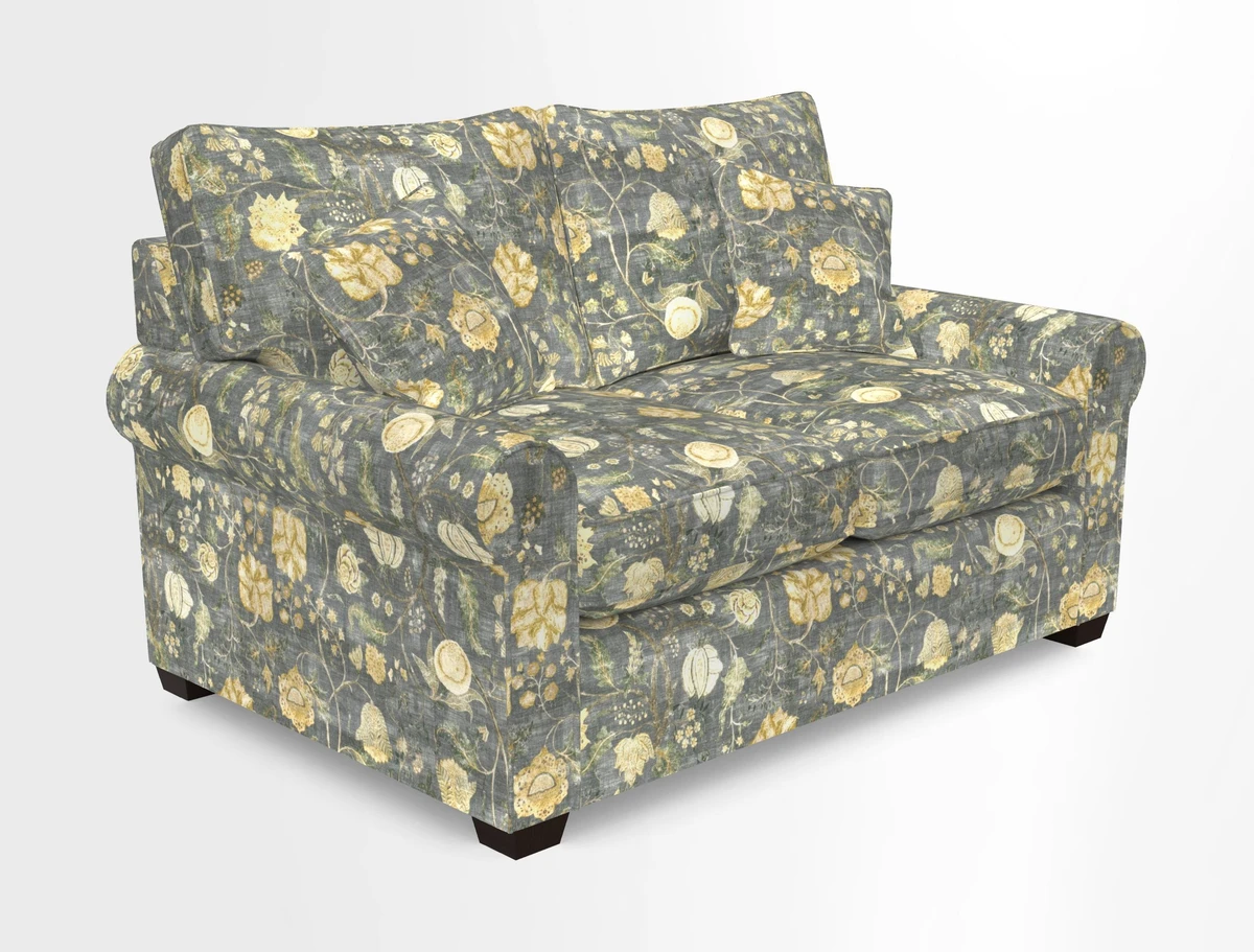 Bignor 3 Seater Sofa in V&A Drawn From Nature Oak Tree Gold. Loose cover option available